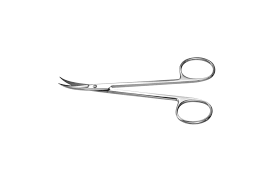 Alar Cartilage Scissors, Curved, Sharp, 4 3/4" (12.1 Cm)